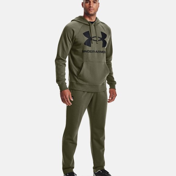 Men's Rival Fleece Big Logo Hoodie‎ GREEN - Picture 7 of 8